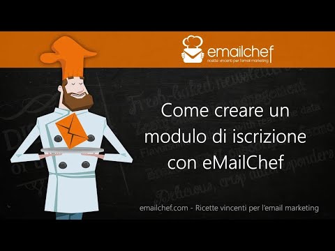 Tutorial: come creare un form di iscrizione alla mailing list con emailchef.