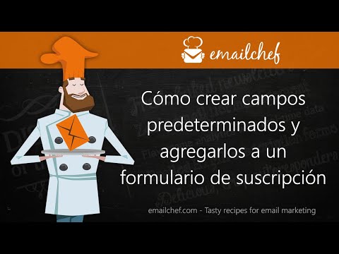 [ES] Cómo crear campos predeterminados y agregarlos a un formulario de suscripción