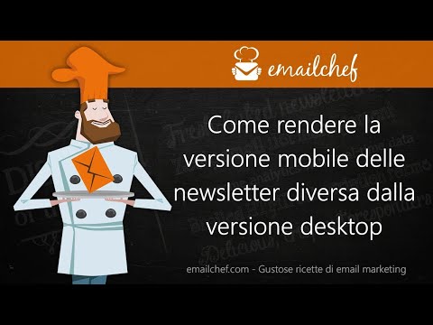 Newsletter: differenziare la versione mobile da quella desktop con emailchef.