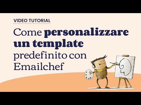 Come personalizzare un template predefinito con Emailchef