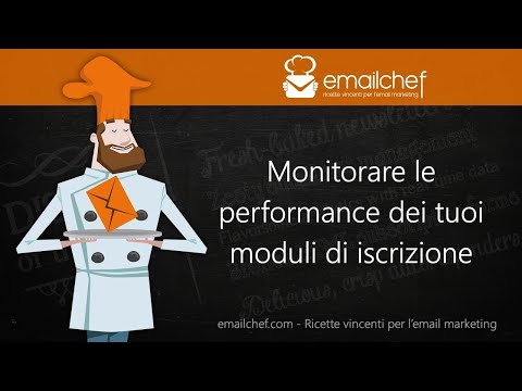 Tutorial: monitorare le performance dei moduli di iscrizione con emailchef.