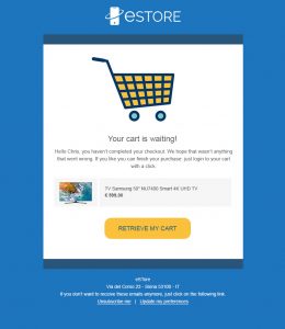 autoresponder retrieve cart email