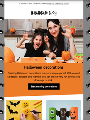 Template newsletter per Halloween