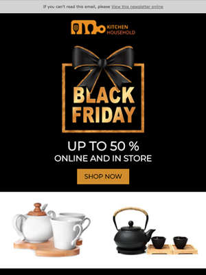 Black Friday and Cyber Monday Newsletter Template