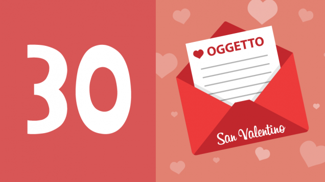 oggetto email San Valentino