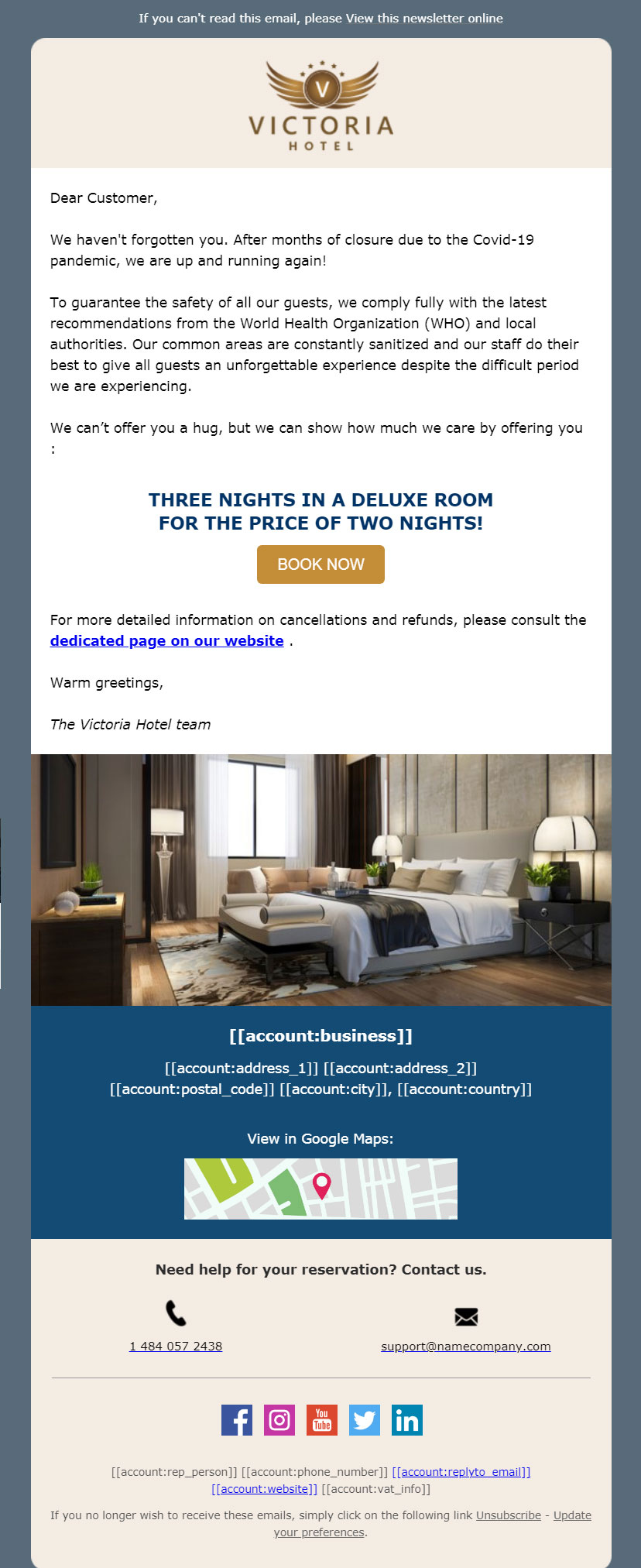 Email marketing for hotels after Covid-19