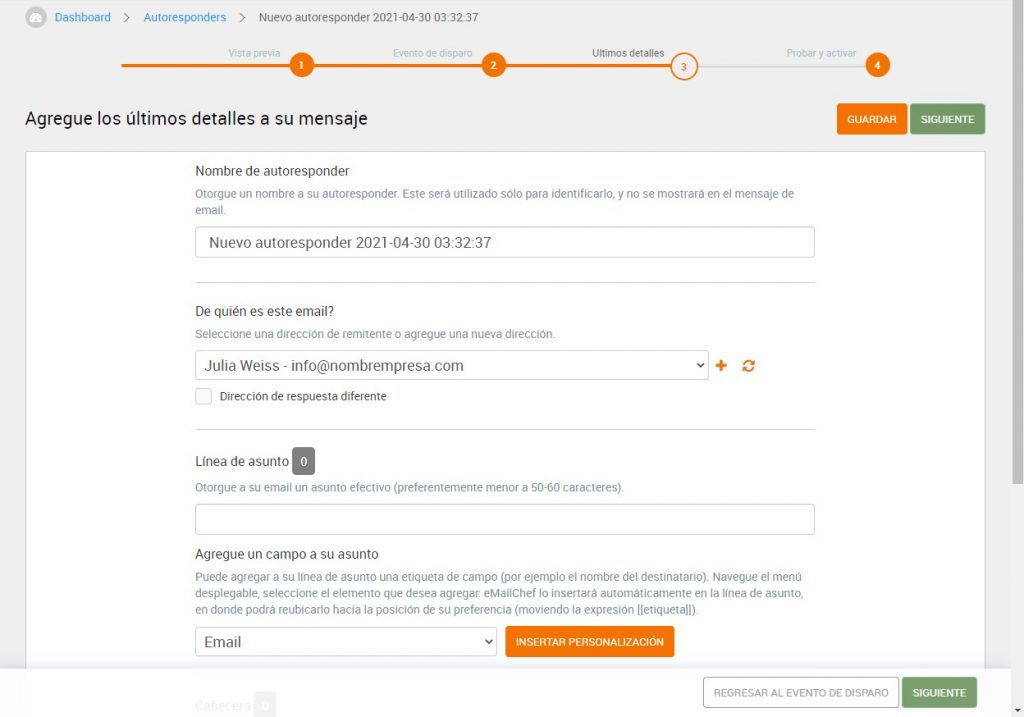 Cómo Crear un Correo de Seguimiento Emailchef