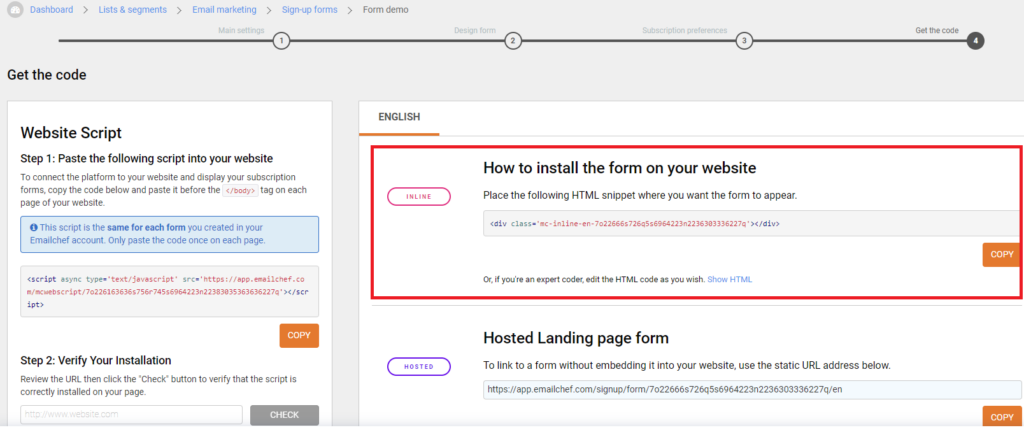 How to create and manage mailing list subscription forms
