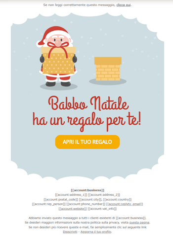 Template email auguri di natale in inglese