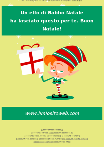 Template email auguri di natale in inglese