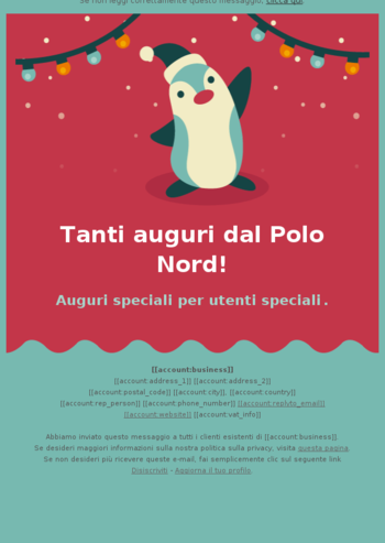 Template email auguri di natale in inglese