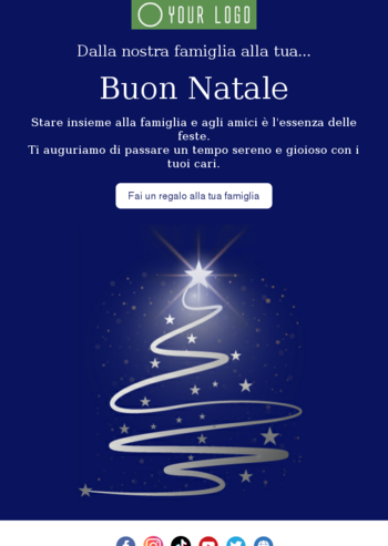 Template email auguri di natale