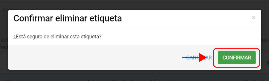 Etiquetas de automatizaciones de correo electrónico