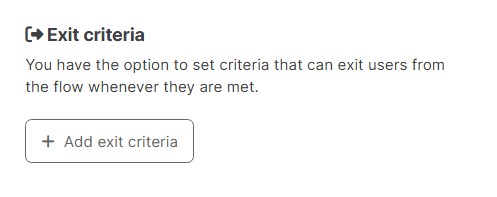 Emailchef exit criteria