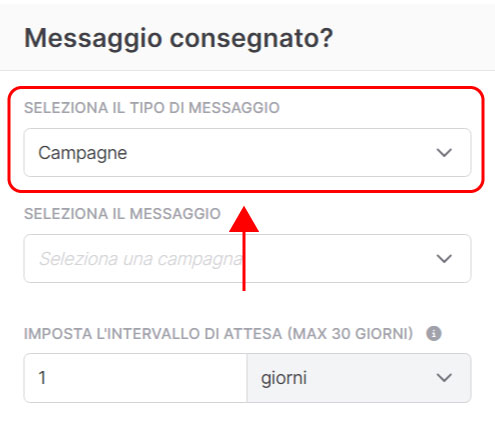 Emailchef Flow: evento messaggio consegnato