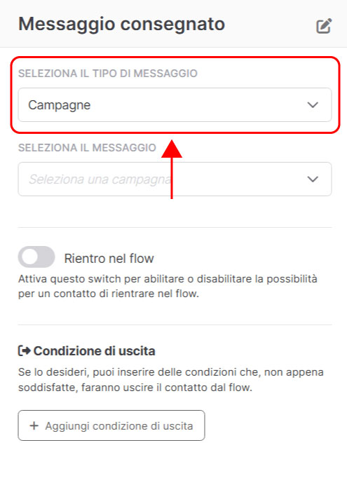 Emailchef Flow: messaggio consegnato
