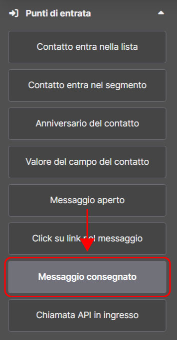 Emailchef Flow: messaggio consegnato