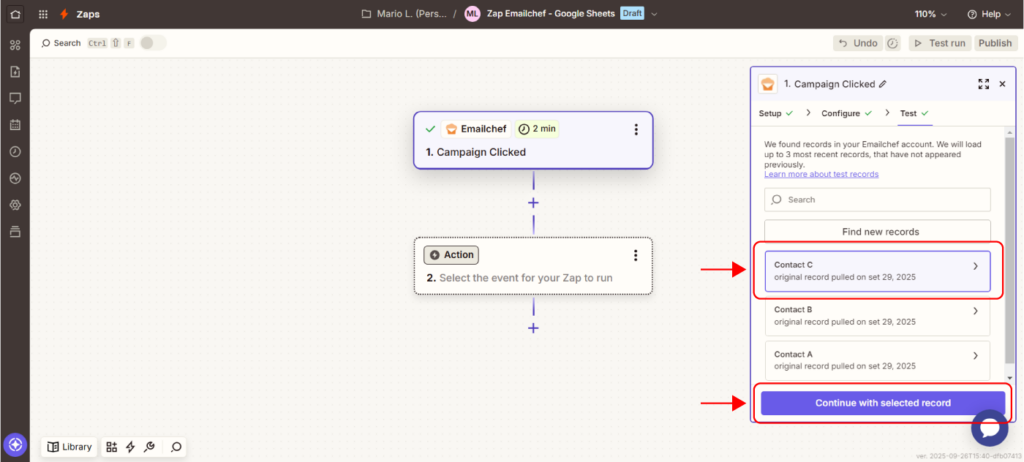 Collega Emailchef alle tue app con Zapier