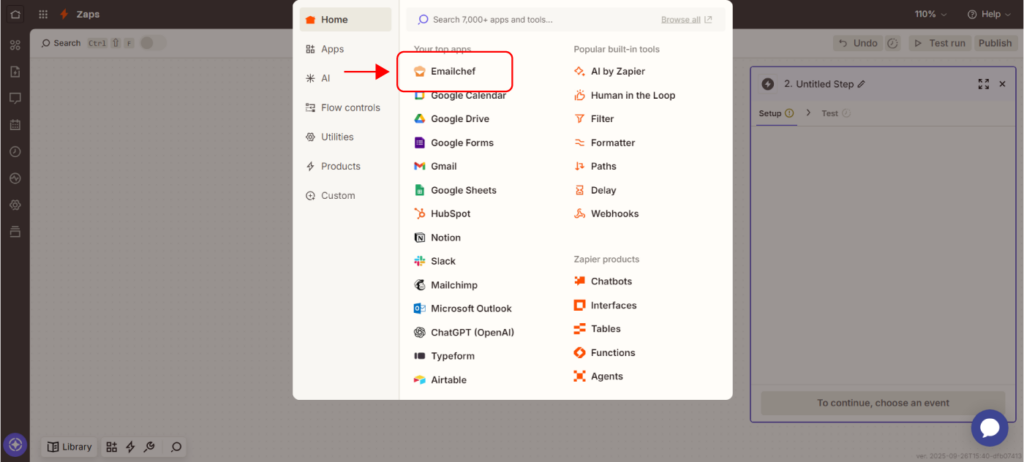 Collega Emailchef alle tue app con Zapier