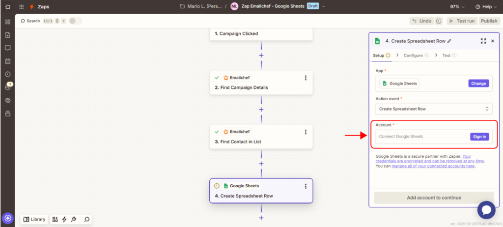 Collega Emailchef alle tue app con Zapier