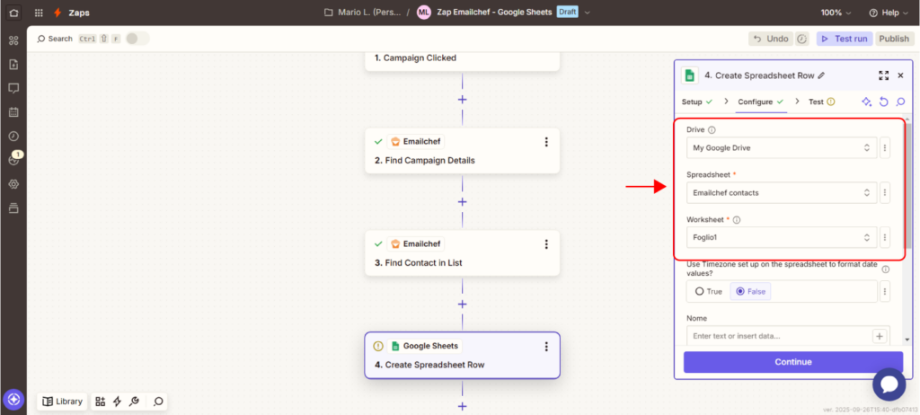 Collega Emailchef alle tue app con Zapier