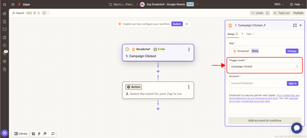 Collega Emailchef alle tue app con Zapier