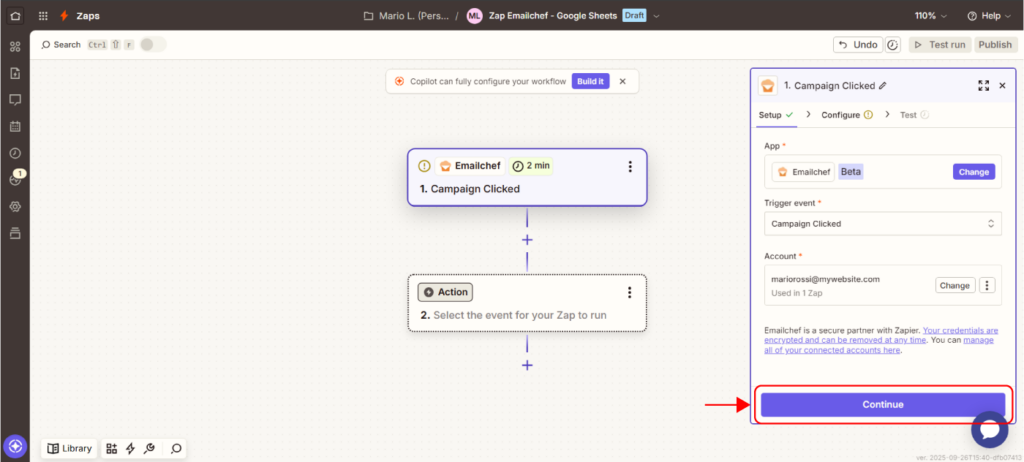 Collega Emailchef alle tue app con Zapier