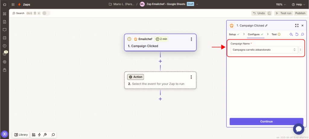Collega Emailchef alle tue app con Zapier