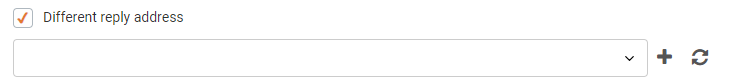 Select campaign reply address
