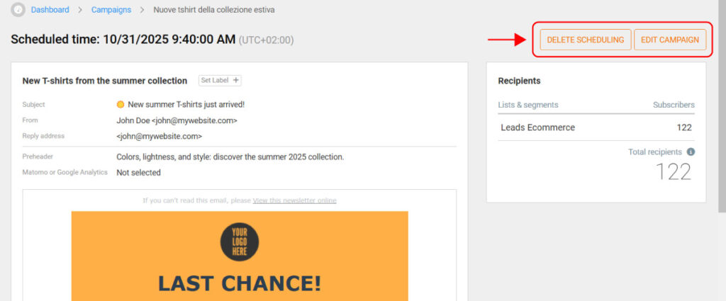 Email marketing campaign management