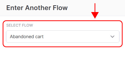 Emailchef Flow: action enter another flow