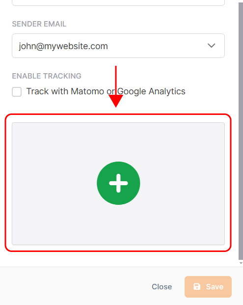 Emailchef Flow: actions send email