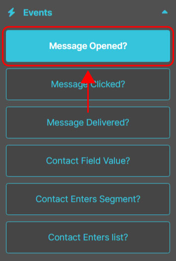 Emailchef Flow: event message opened