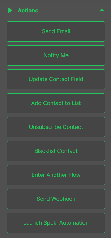 Emailchef Flow actions