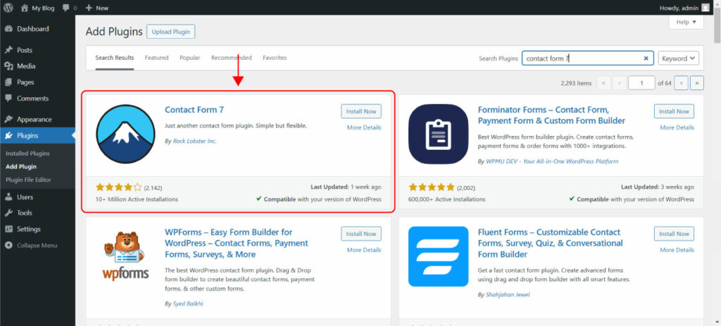 Integra Emailchef con Contact Form 7 en WordPress