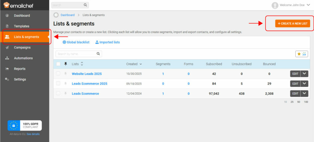 Integra Emailchef con Contact Form 7 en WordPress