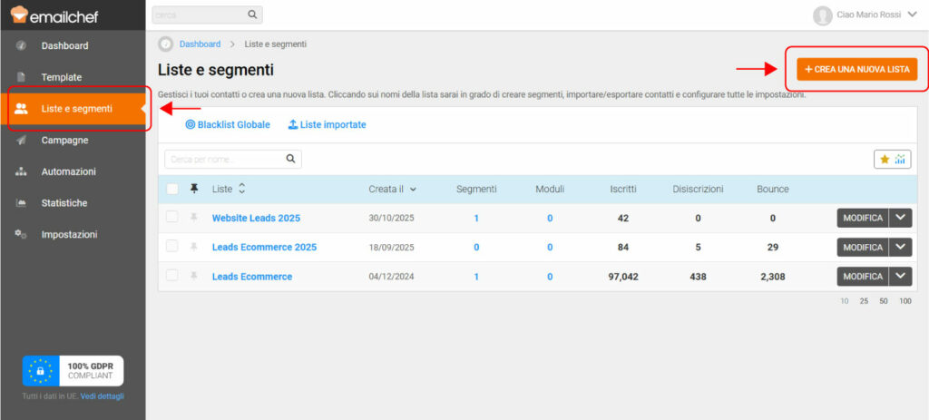 Integrazione Emailchef e WPForms