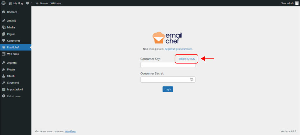 Integrazione Emailchef e WPForms